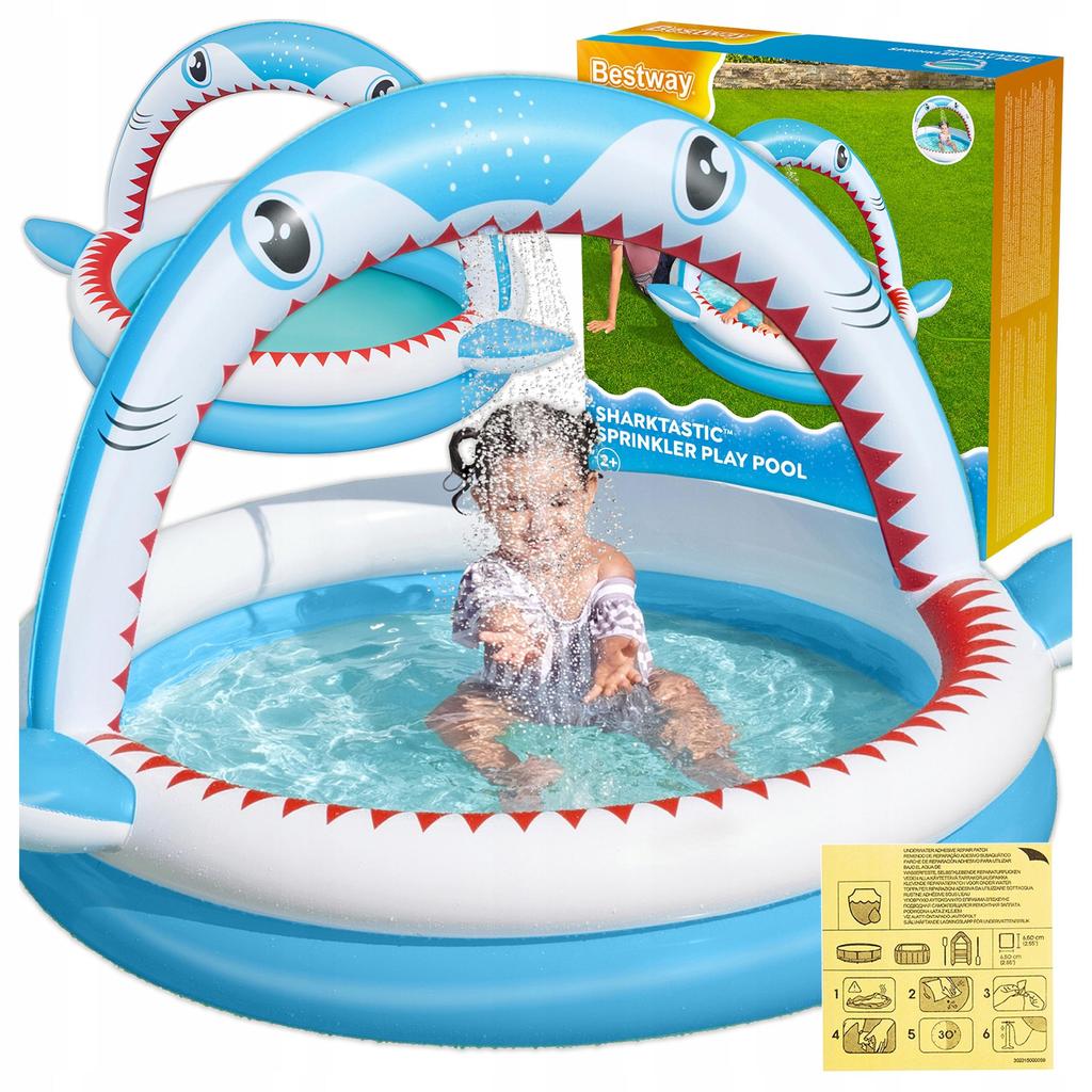 [PACZA] Inflatable Pool with Sprinkler Bestway 53157 K316