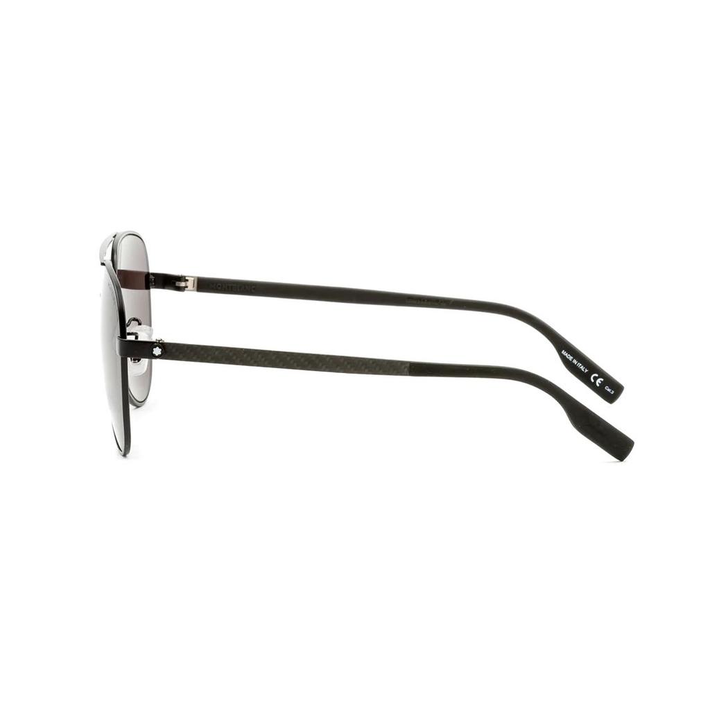Montblanc Metal Pilot Sunglasses Unisex sunglasses Black MB0182S006