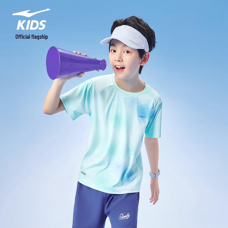 ERKE Kids' Quick-Dry Short Sleeve T-Shirt