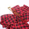 Red Unique Large And Black Checkered Christmas Tree Top Bow For Vibrant Celebrations Holiday