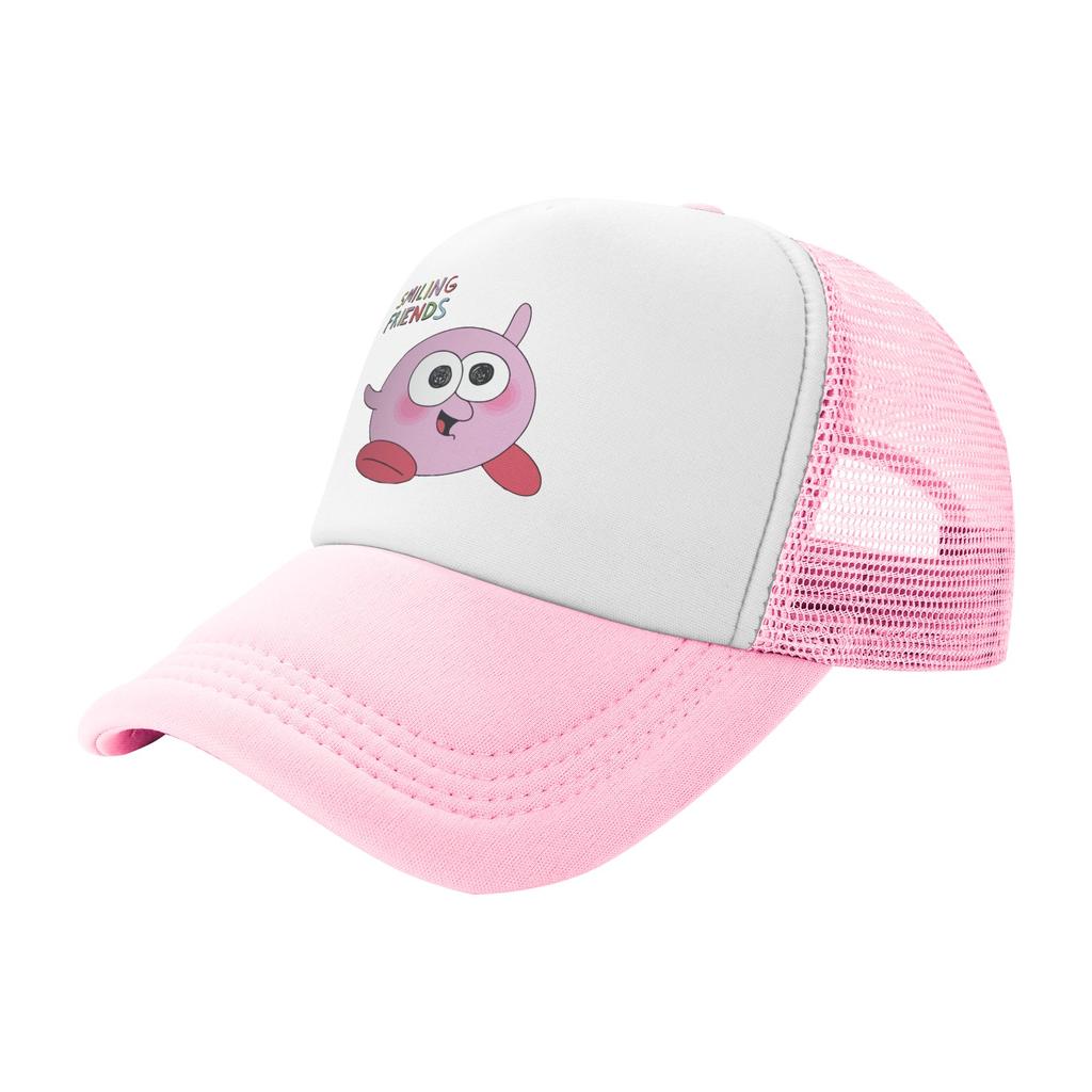 Adult Glep Coffee Smiling Friends Trucker Hat Mesh Baseball Cap Polyester Hat Sun Caps Adjustable Trucker Cap Summer