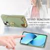 Y3 for iPhone 13 Wallet Case Ring Kickstand Zipper Purse Phone Cover