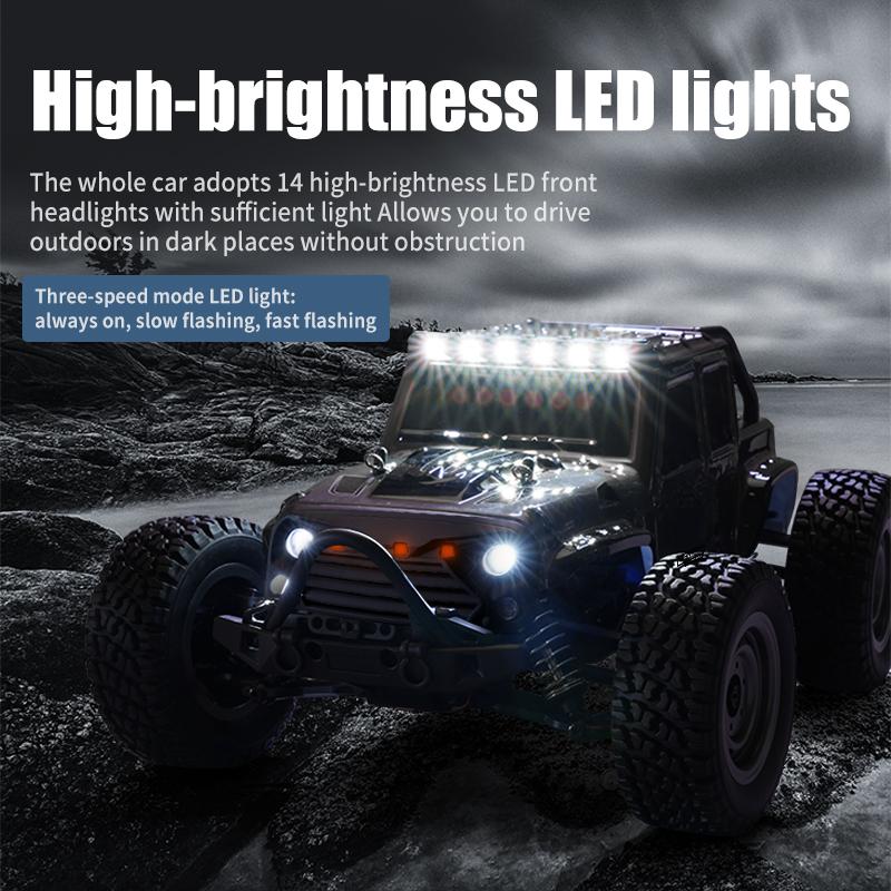 AAYB1 ZWN 1:16 70KM/H Or 50KM/H 4WD RC Car With LED Remote Control Cars High Speed Drift Monster Truck for Kids vs Wltoys 144001 Toys