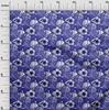 oneOone Cotton Flex Dark Blue Fabric Sports Basket & Football Quilting Supplies Print Sewing Fabric By The Yard 40 Inch