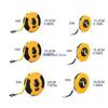 31GJ Portable Fiber Tape Measuring Tape with Double Sided Scales Soft Ruler Roll