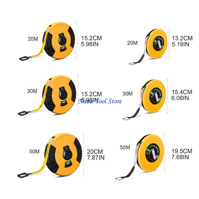 31GJ Portable Fiber Tape Measuring Tape with Double Sided Scales Soft Ruler Roll