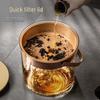 Tea Table Wet-Dry Separator: Transparent Tea Dregs Bucket for Home or Office