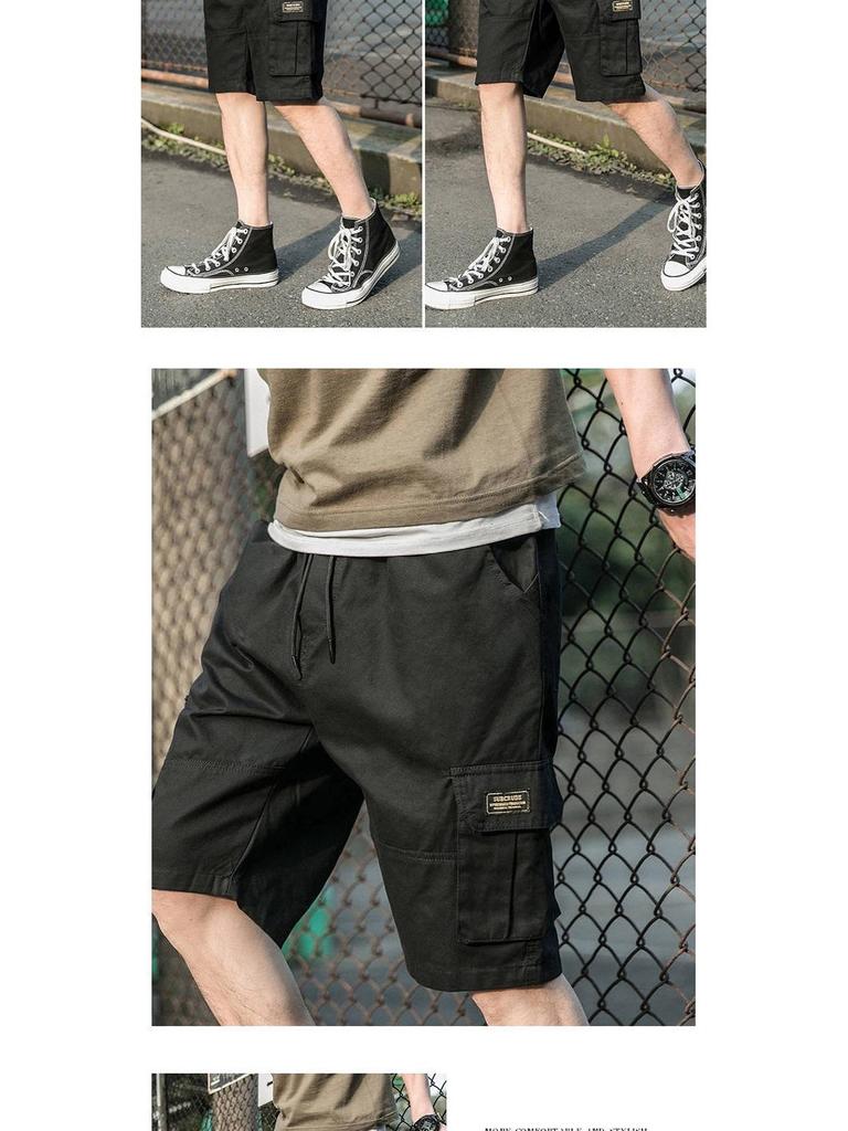 2021 Summer Men's Japanese Workwear & Korean Fashion Loose Casual Shorts