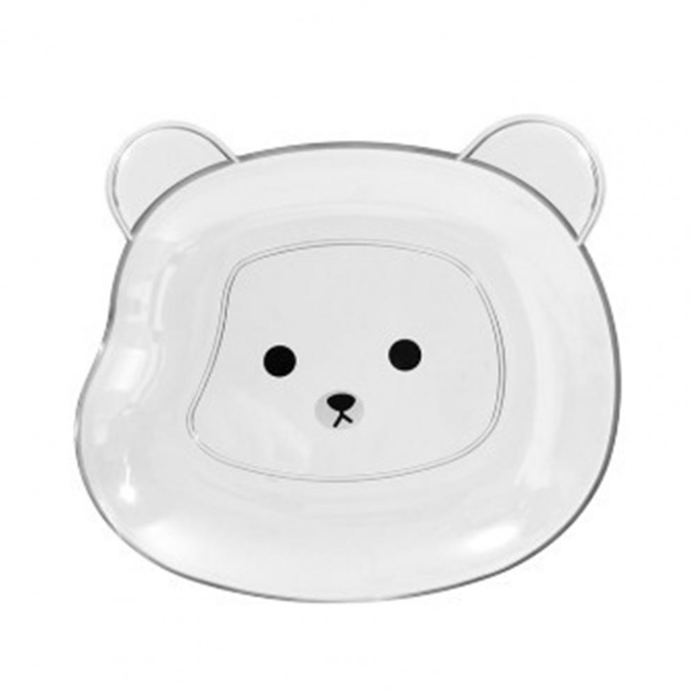 Cartoon Bear Storage Tray Cute Dishes Plate Fruit Snack Plates Desktop Decorative Trays Food Organizer Kitchen Table Supplies