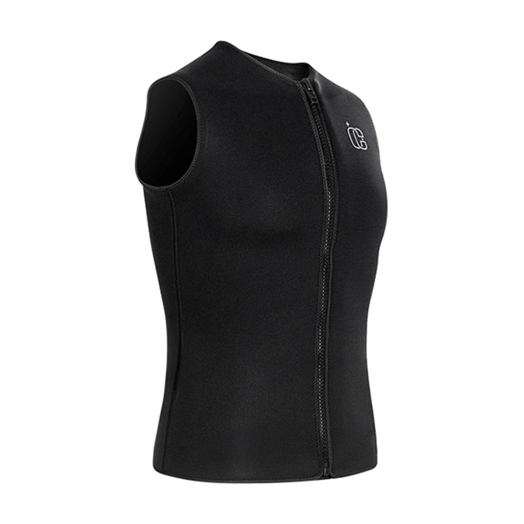 3mm Men Sleeveless Diving Vest Snorkeling Shirt with Nylon Neoprene for Scuba Diving Warm Sun Protection