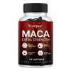 Tecepec Maca Extra Strength Supplements 8050mg with Ashwagandha, Ginger, Tribulus, Shilajit, Shatavari & Black Pepper, 120 Softgels