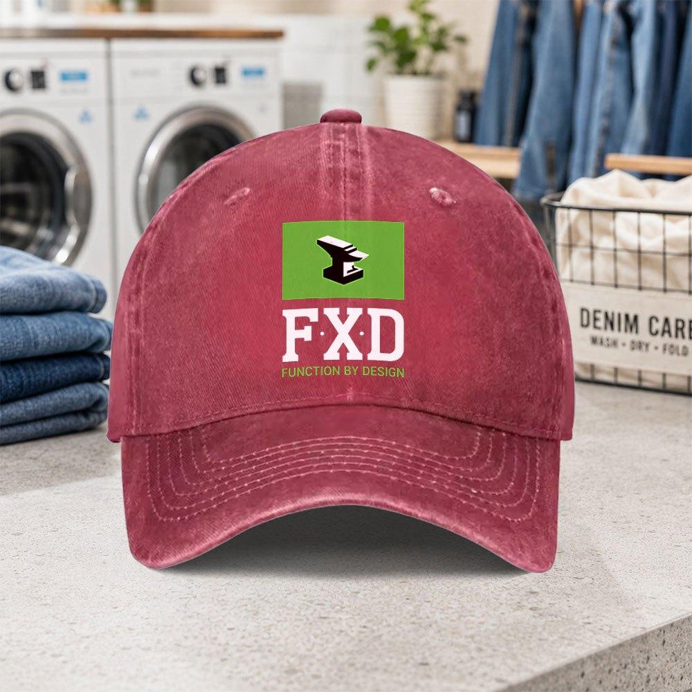 FXD Washed Baseball Cap Adjustable Lightweight Duckbill Hat for Parties Gatherings Fashion Outdoor