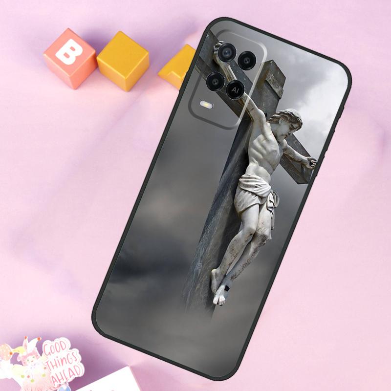 Jesus Case For Oppo A6 A5 Pro A15 A16 A76 A96 A17 A57 A98 A58 A78 A18 A38 A54 A74 A94 A40 A60 A80