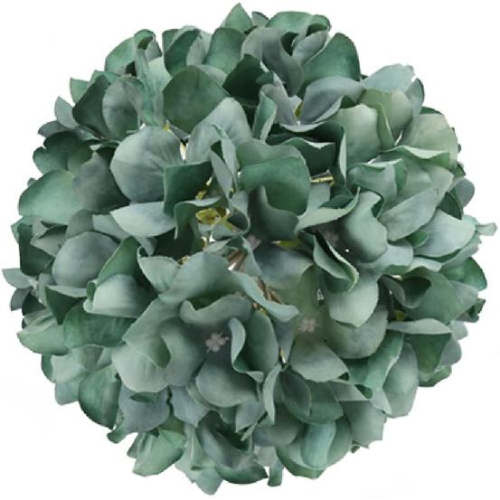 Hydrangea Artificial Flowers 10pcs Vintage Mint Green Hydrangea Silk Flowers Green Fake Flowers for Wedding Centerpiece Table Decorations Silk Flower