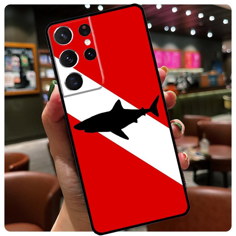 

Cartoon Sharks Phone Case For Samsung Galaxy S25 S24 S23 S22 S21 S20 Ultra S9 S10 Plus S25 FE S24 FE Cover Galaxy S21