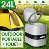 24L Commode Portable Toilet Camping Potty Loo Outdoor Camping Caravan RV Boat Picnic Fishing Festival Accessories