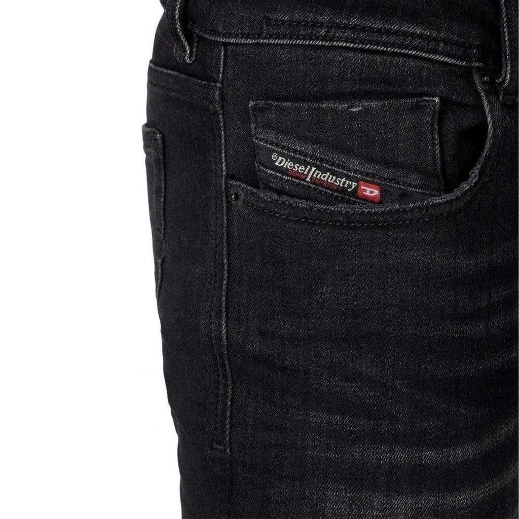Diesel Mens Sleenker Destroyed Denim Reinforced Jeans