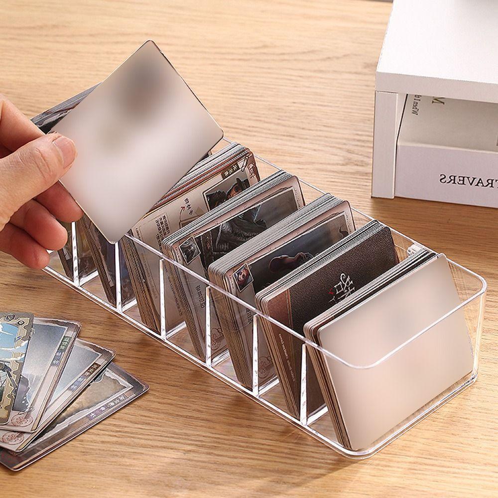 High Capacity Card Storage Box Dividers Idol Photo Container Photo Card Organizer  Photocard
