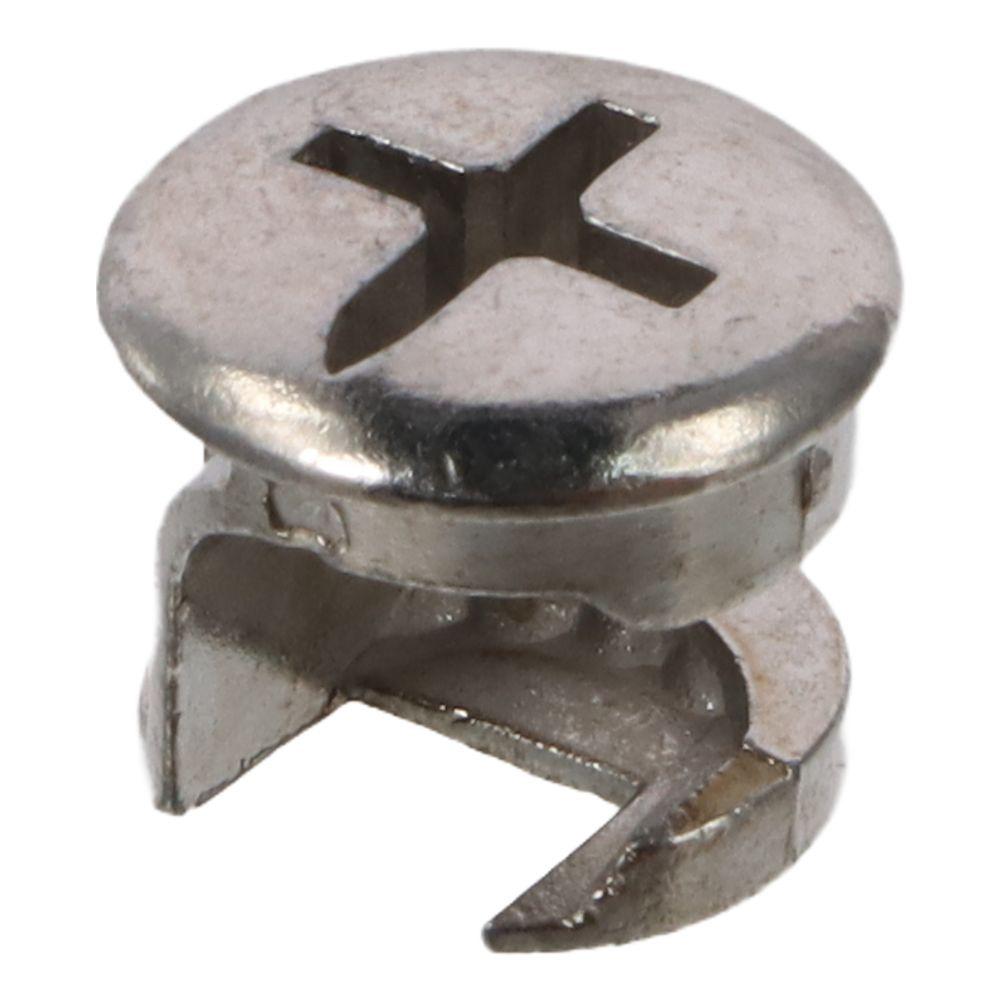 20 ks zámkových nábytkových pojistných matic s vačkovým závlačkou, zinek, pro spojky zásuvek skříněk a šatních skříní