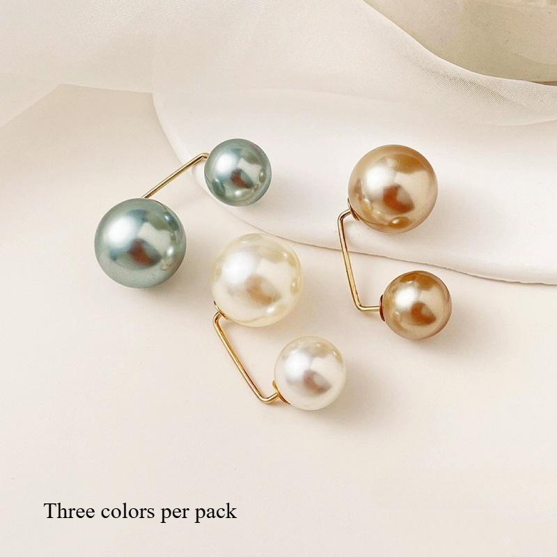 Pearl Brooch Pins For Clothing, Anti-Slip Safety Pin For Dress Waist Cinching, Collar Adjusting, Scarf Securing, Accessories