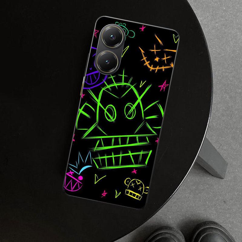 Simple Pattern Graffiti Phone Case Cover for Xiaomi Poco X6 X5 X7 Pro F7 Ultra Redmi 15C 15 13C 13 12C 12 10C 10 10A 9C 9A 9T 9 Redmi 10A