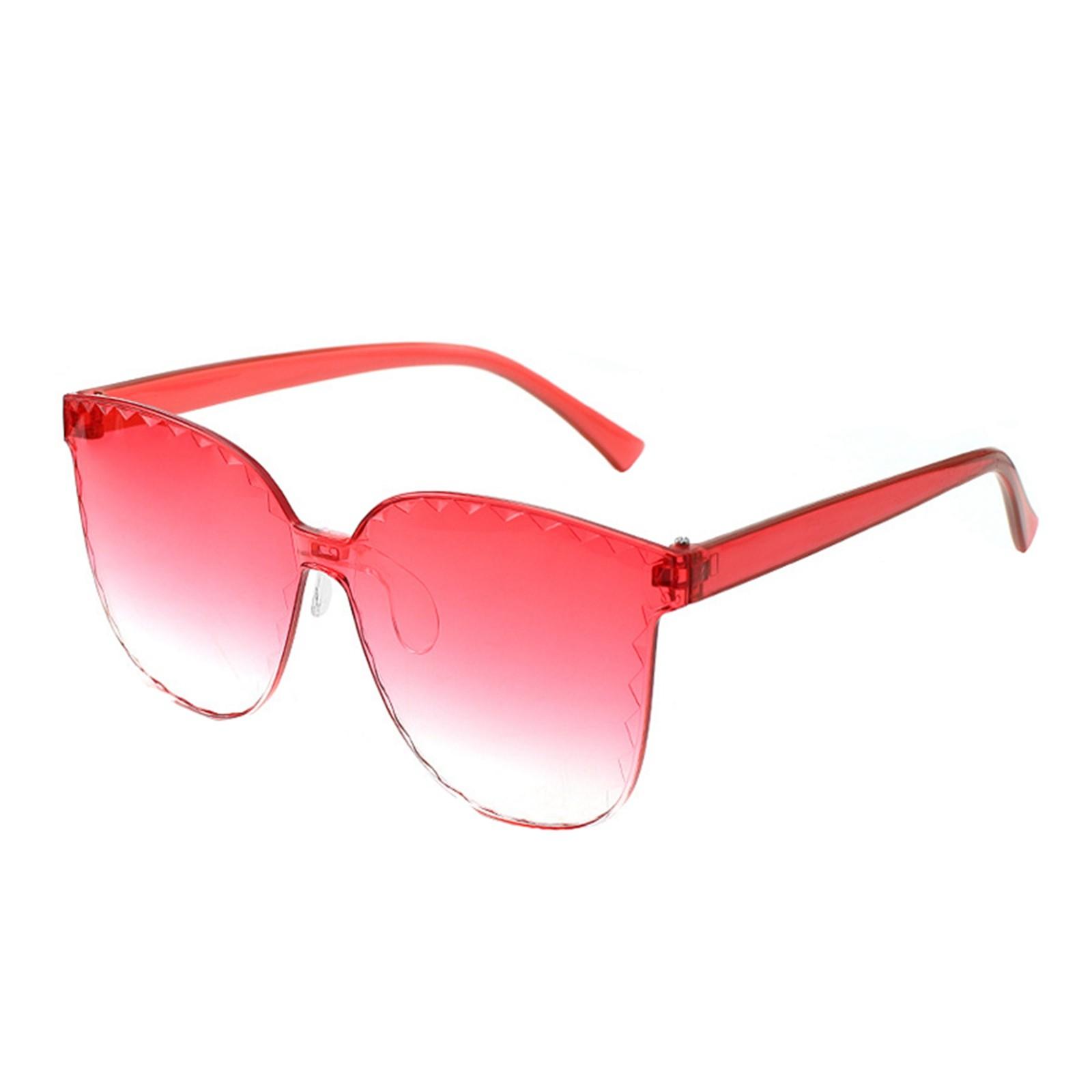

Кружевные солнцезащитные очки без оправы Желейные прозрачные солнцезащитные очки красный