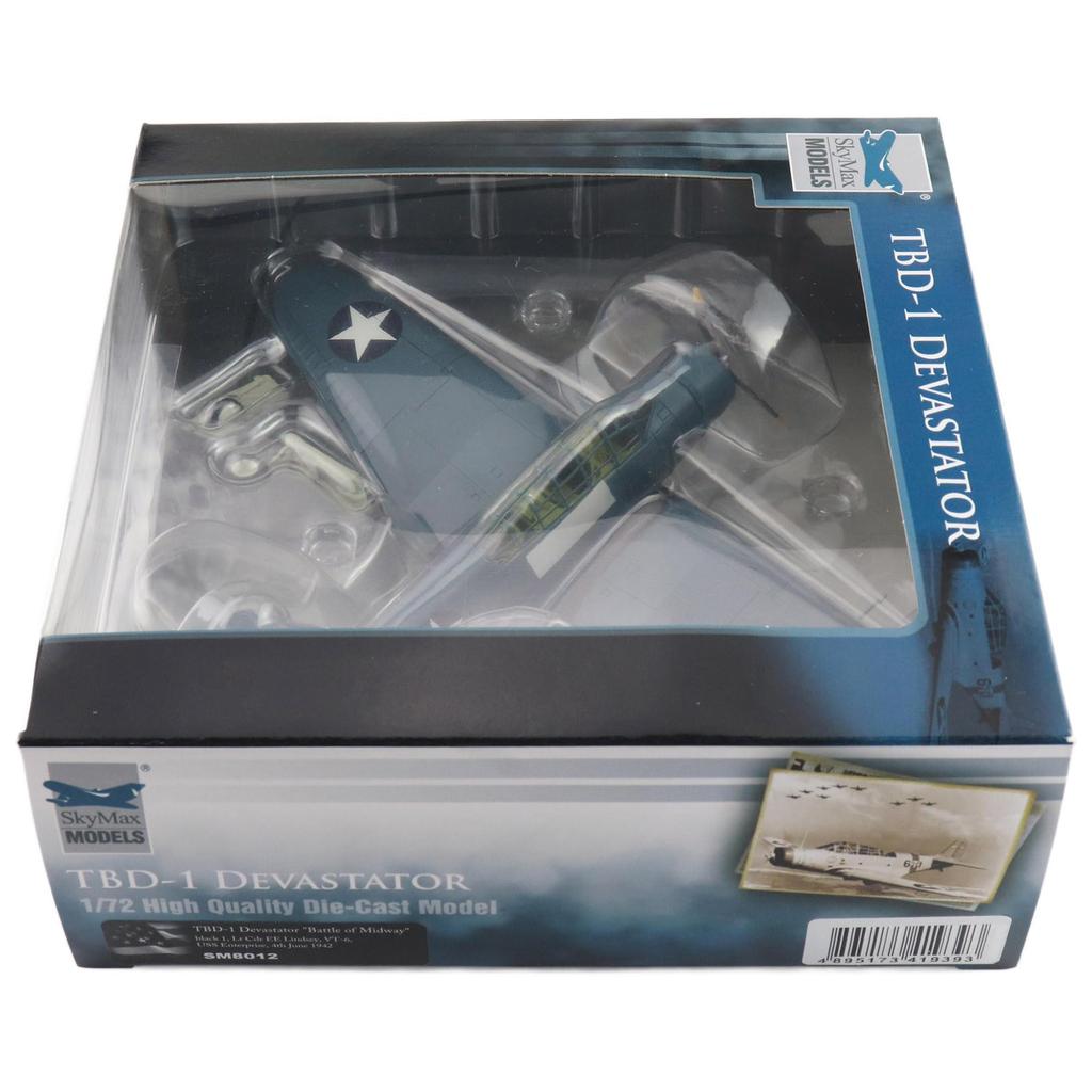 Sky Max Models Devastator Lindsay Navy Lieutenant Commander Completed Product 1/72 TBD-1 E.E.