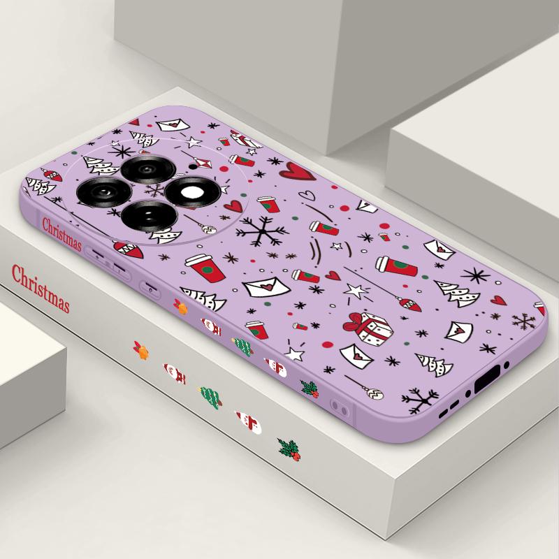 Christmas Gift Pattern Phone Case For OnePlus 15 13 12 13R 12R 11R Nord 5 5G Slim Soft TPU Silicone Cover For OnePlus Ace 5 3 2