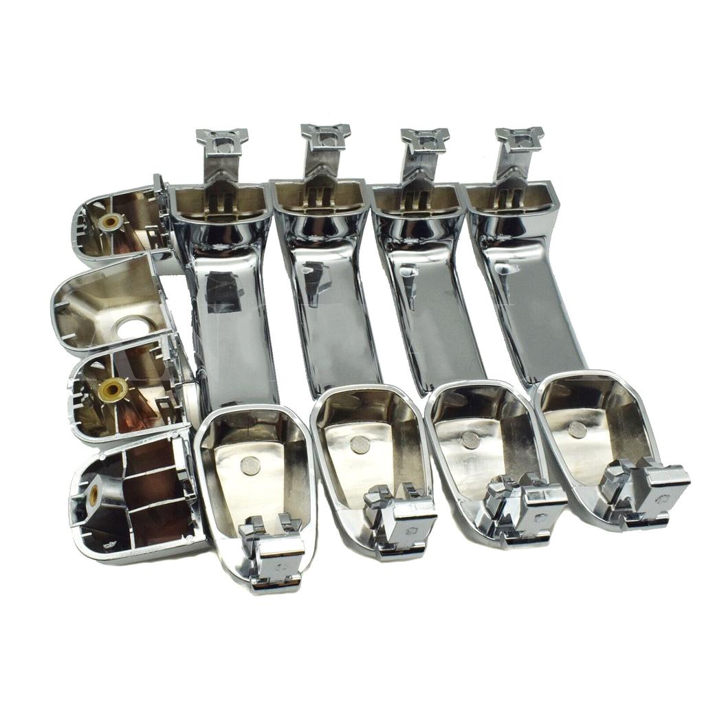 4x Chrome Front Rear Left Right Outside Door Handle 69250-60030 69211-60090 69250-60010 for Toyota 4Runner Lexus GX460