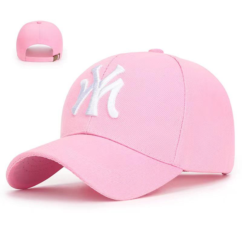 Korean Style Women's Duckbill Cap with "MY" Embroidery - Spring/Autumn Fashion, Casual Baseball Hat for Outdoor Sunshade.