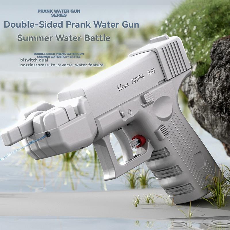 New Prank Water Gun Toy Handheld Manual Two-Way Water Gun Summer Water Toy Children Outdoor Swimming Pool Toy Beach Fun Gift