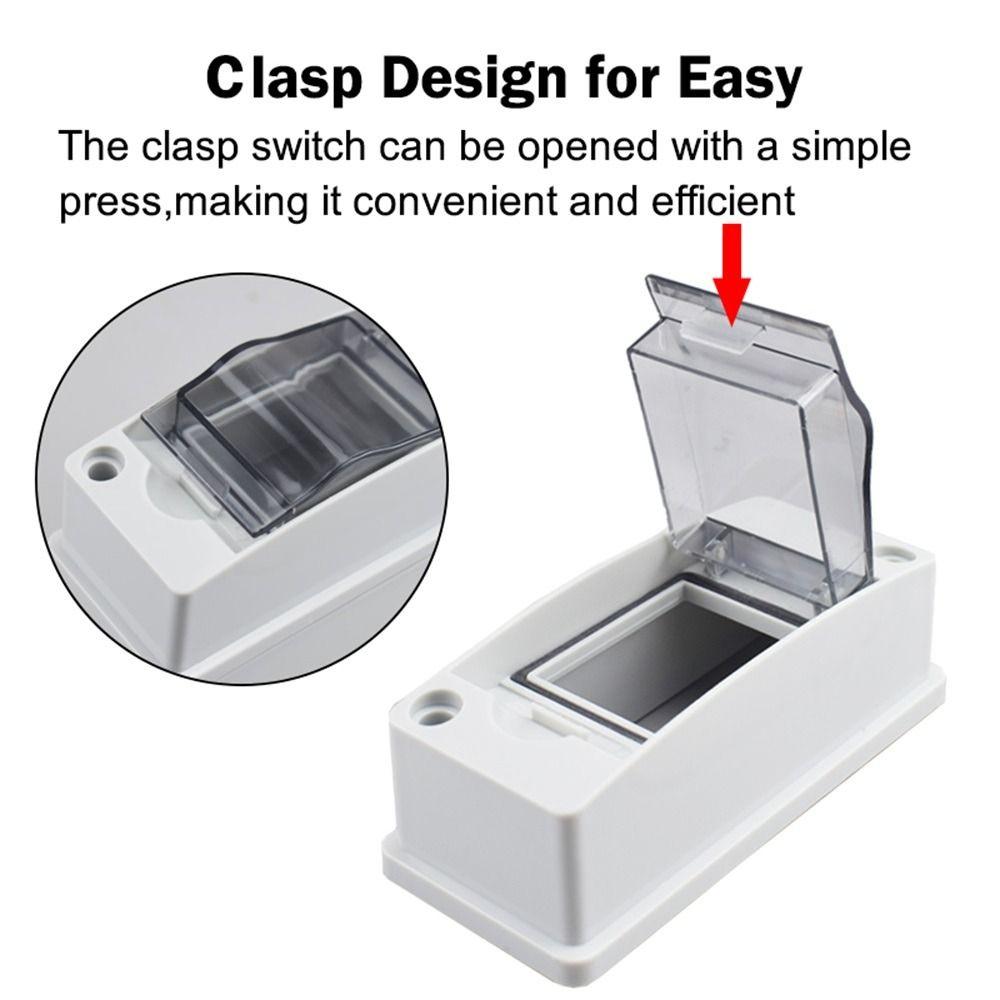 1Pcs 2 Way Breaker Box IP65 Waterproof Solar Junction Box Durable Air Switch Box  for 2P Breaker