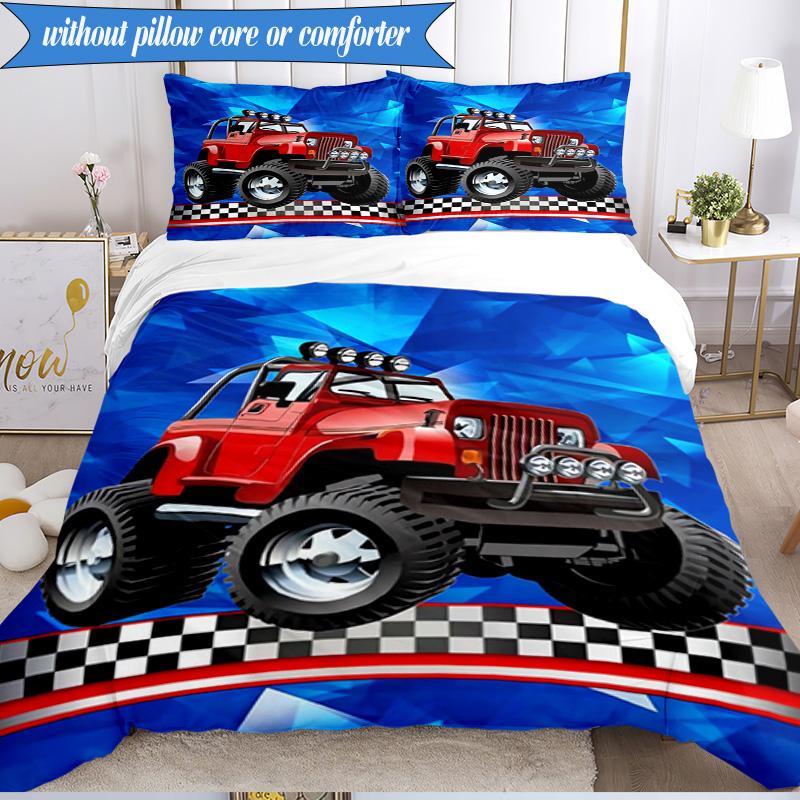 Nighttime Truck Drive 3pcs K-pop music group Bedding set,Ideal for Bedroom, Dormitory,Including Duvet Cover And 2pcs Pillowcases,Fan gifts