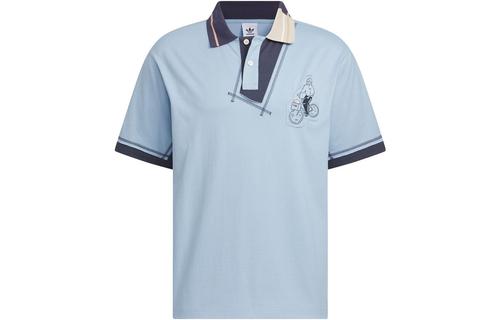 Adidas Originals Polo Shirts Unisex Sky Blue IS0637 S синий