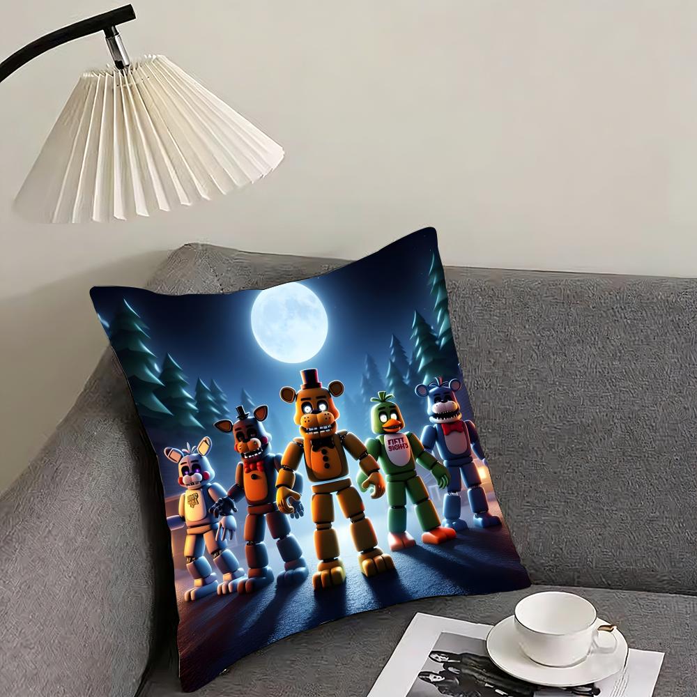 Movie Five N-Nights At F-Freddys 2 Cushion Cover Reversible Plush Pillow Cover – For Car, Sofa, Bedroom, Perfect As A Gift.