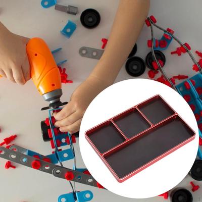 Aluminum Screw Tray, Practical And Versatile with Compartments, Small Tool Holder for