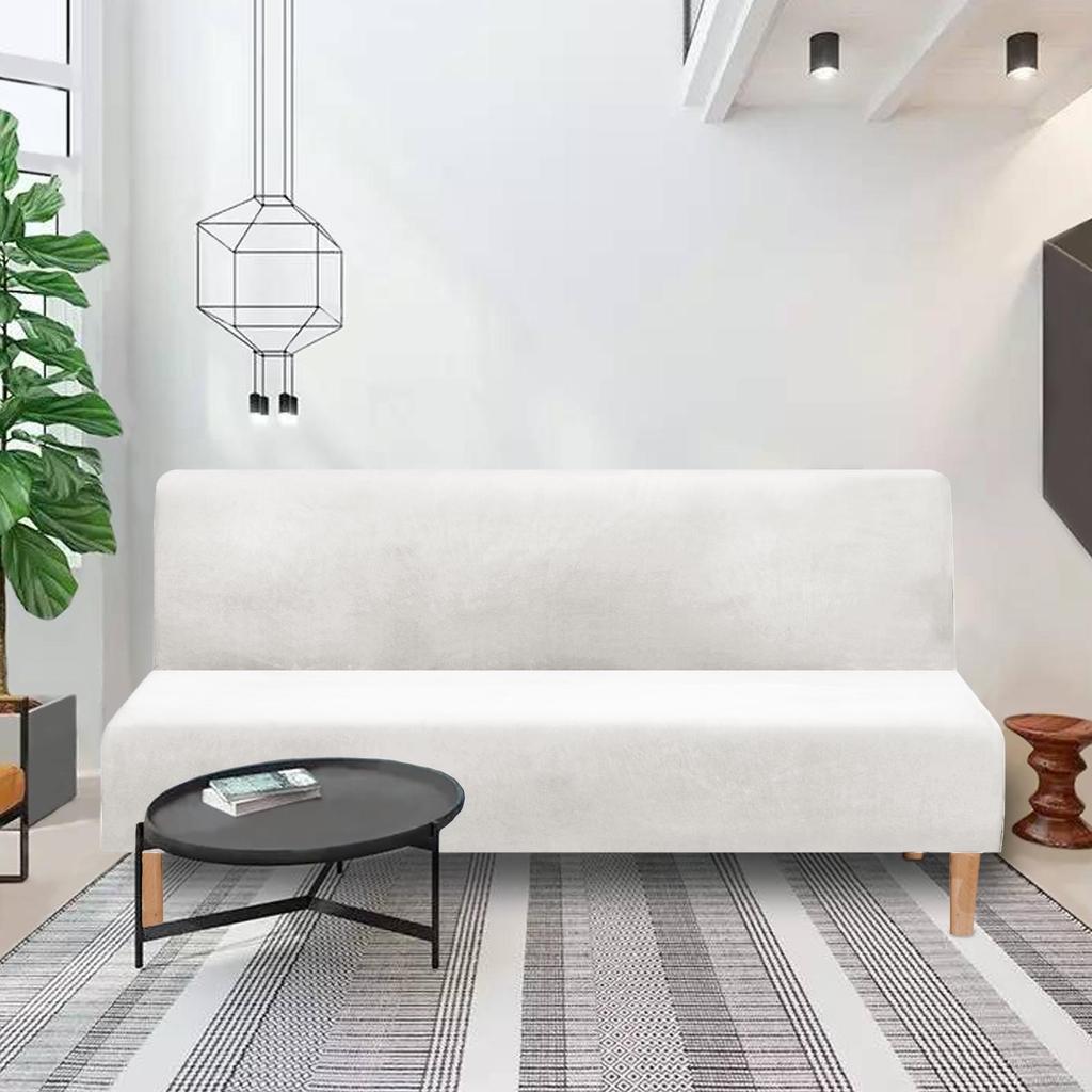 Velvet Stretch Foldable Sofa Bed Cover Futon Covers Elastic Slipcover Furniture Protector