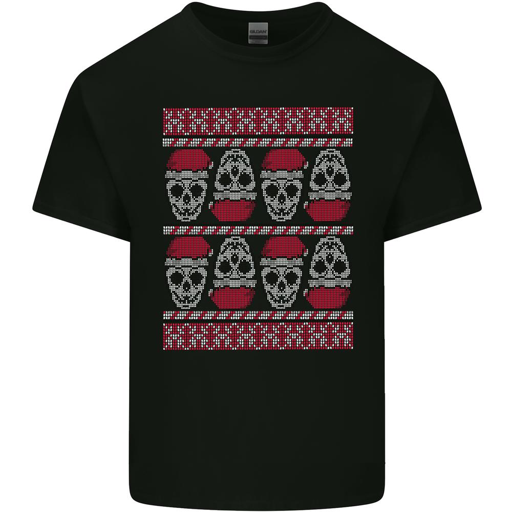 Christmas Skulls Xmas Heavy Metal Rock Music Kids T-shirt Childrens S