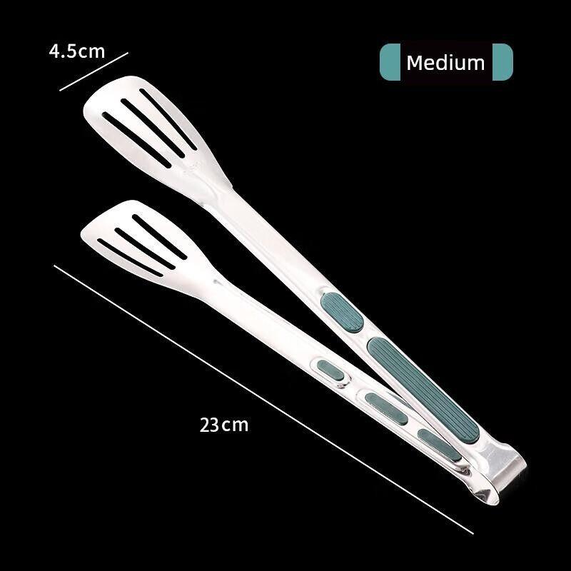 Baijie 304 Stainless Steel Tongs Kitchen Food Tongs Barbecue Tongs Steak Tongs Food Tongs Grilling Tongs Food