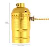 Vintage E26 E27 Pull Chain Lamp Socket Replacement Heavy Duty Bulb Socket Easy Install Table Floor Lamps Direct Fit