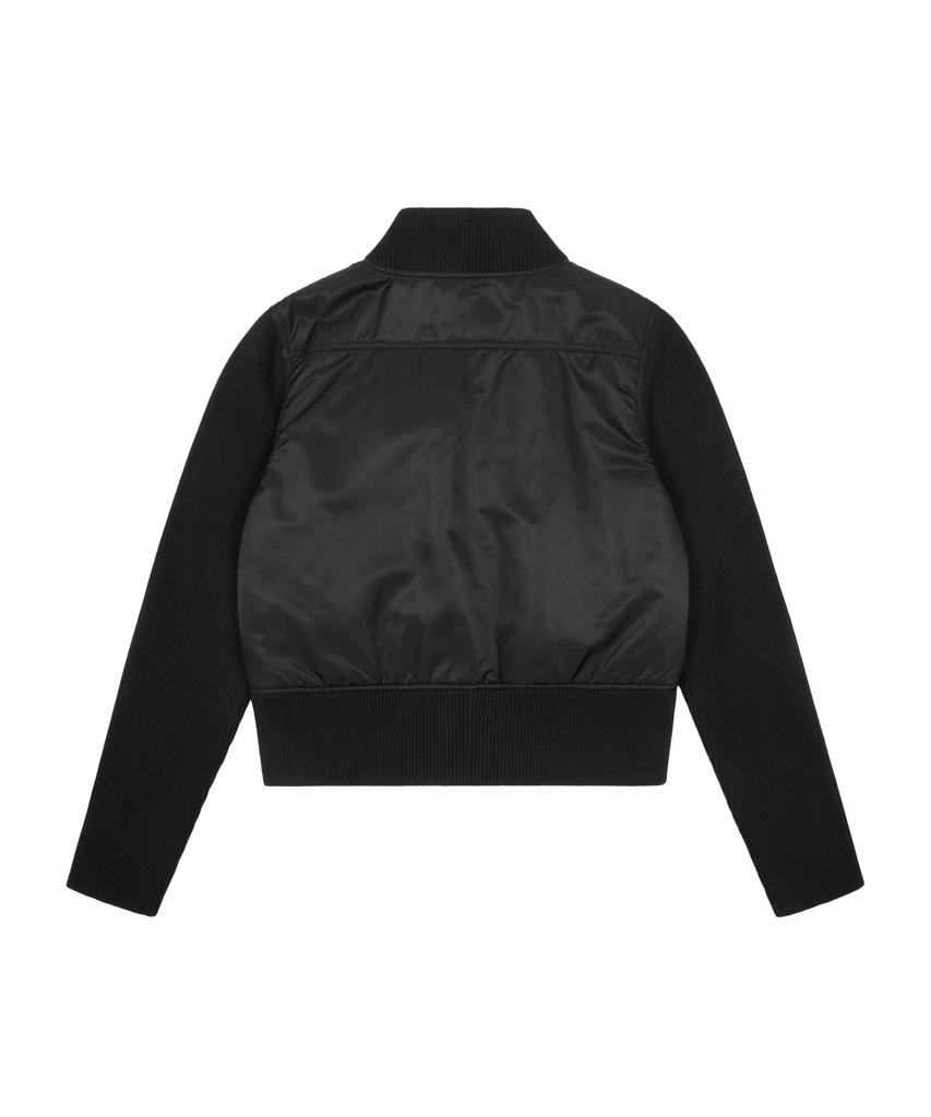 Aakam Knitted Nylon Jacket (Black)
