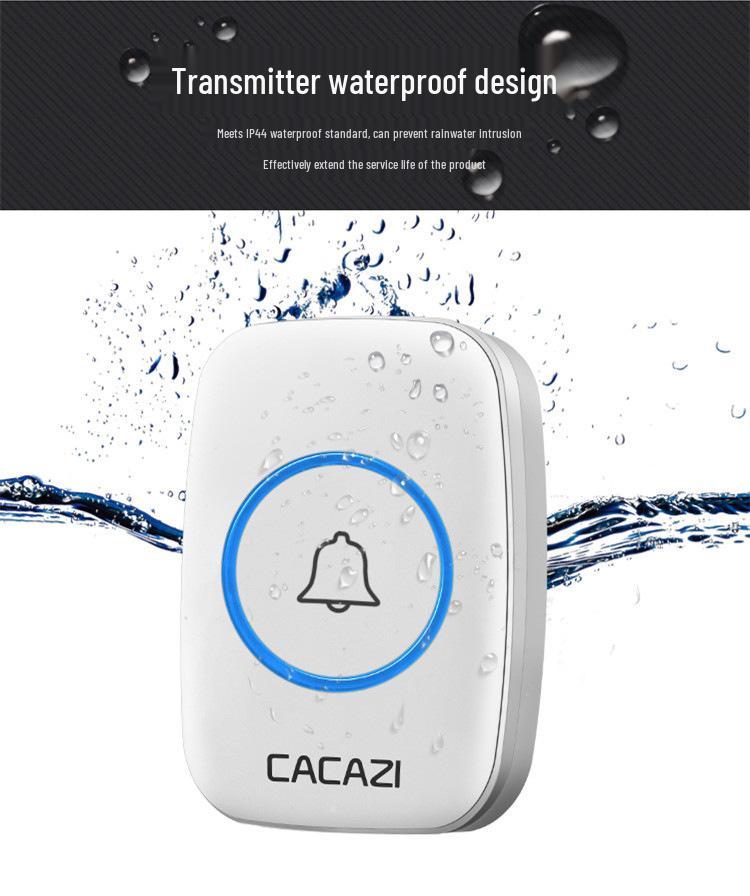 Three-in-One Wireless Remote Doorbell with AC Music - EU/UK/US/AU Specifications