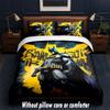 Batman Design Bed Bedding Set 1 Duvet Cover + 2 Pillowcases Soft Breathable Household Bed Linens