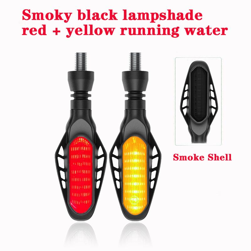 Motorcycle LED Signal Lights 16LED Motorcycle Directional Indicator Turn Signal DRL Light Flowing Taillight Daytime Running Lamp
