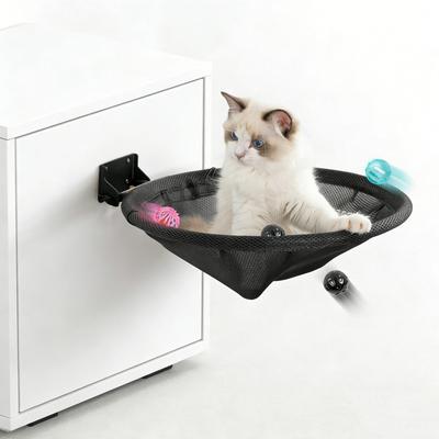 Stabile atmungsaktive faltbare wandmontierte Katzenhängematte Schreibtisch-Katzenbett Ideale Katzenwandregale zum Schlafen Spielen Klettern Entspannen