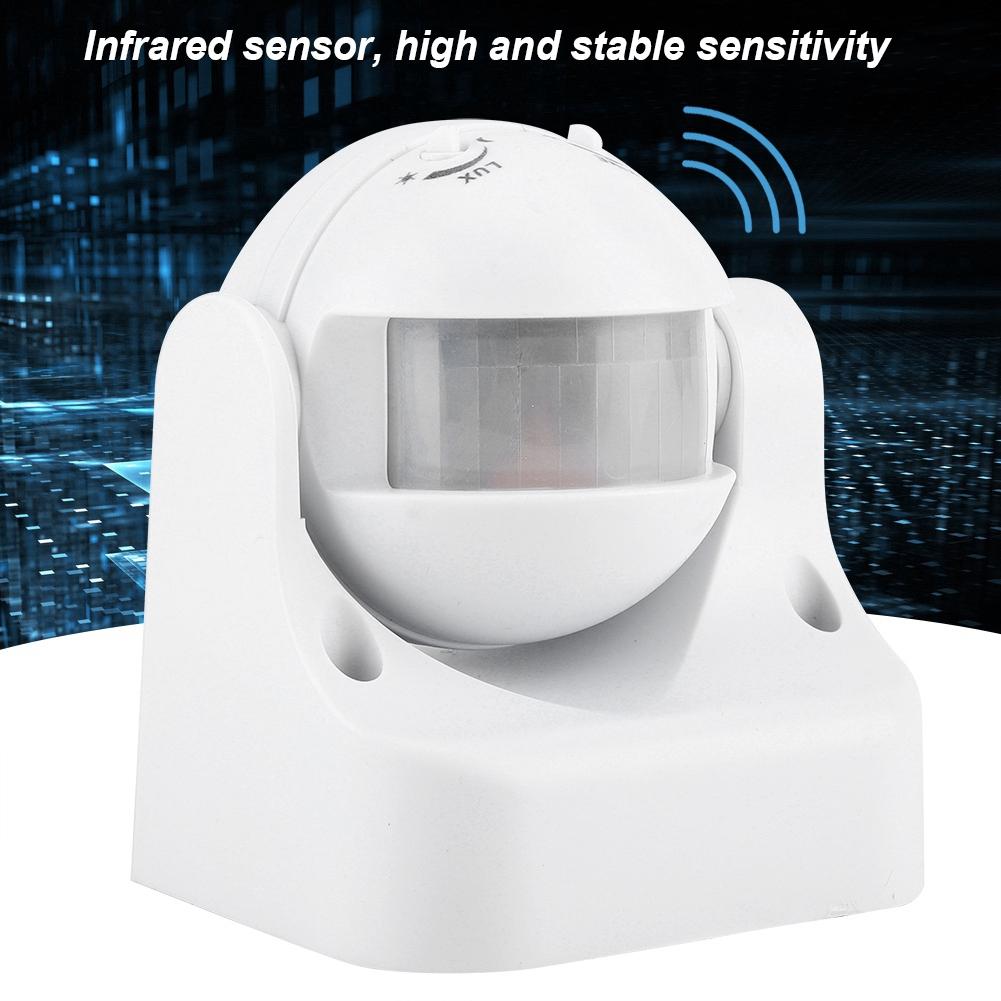 AC110-240V 10A Angle Adjustable Automatic Infrared Sensor Human Body Induction Switch