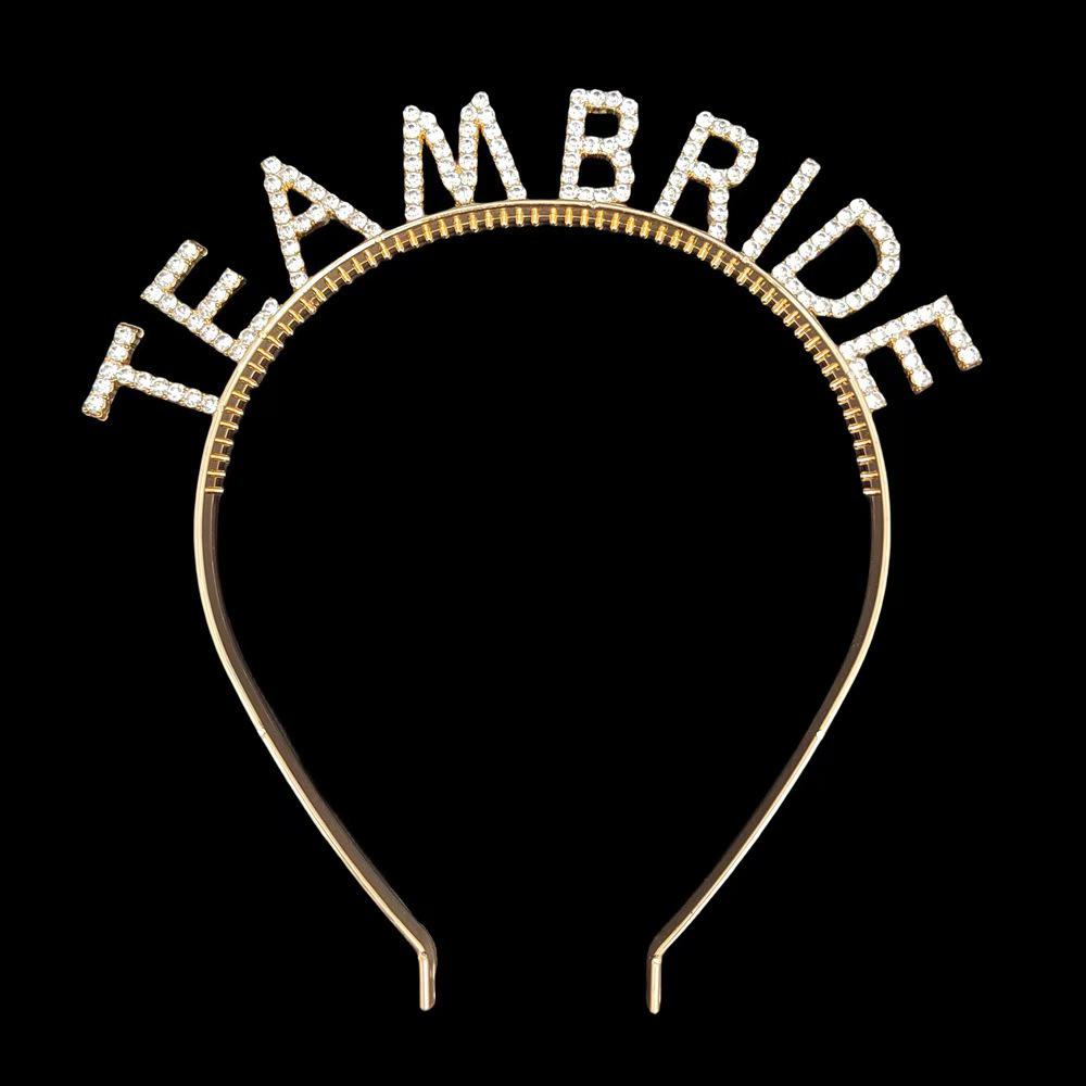 Team Bride Headband - Bridesmaid Letter Crown, Trendy Cross-Border Fashion