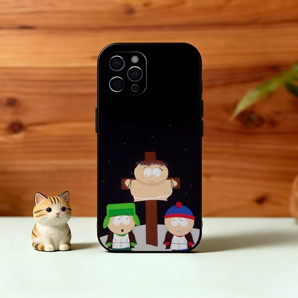 Animierter Humor S-South Park Handyhülle Silikon Weich Für IPhone 17 16 15 14 13 12 11 X XR Plus Pro Max Plus