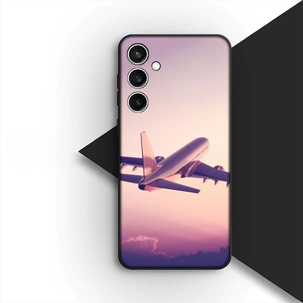 

for Samsung Galaxy A35 A36 A55 A26 A05 A06 A14 A50 A51 A53 A54 A12 A13 A23 Case Aircraft Travel Airplane Pilot Epaulette Galaxy A26 5G