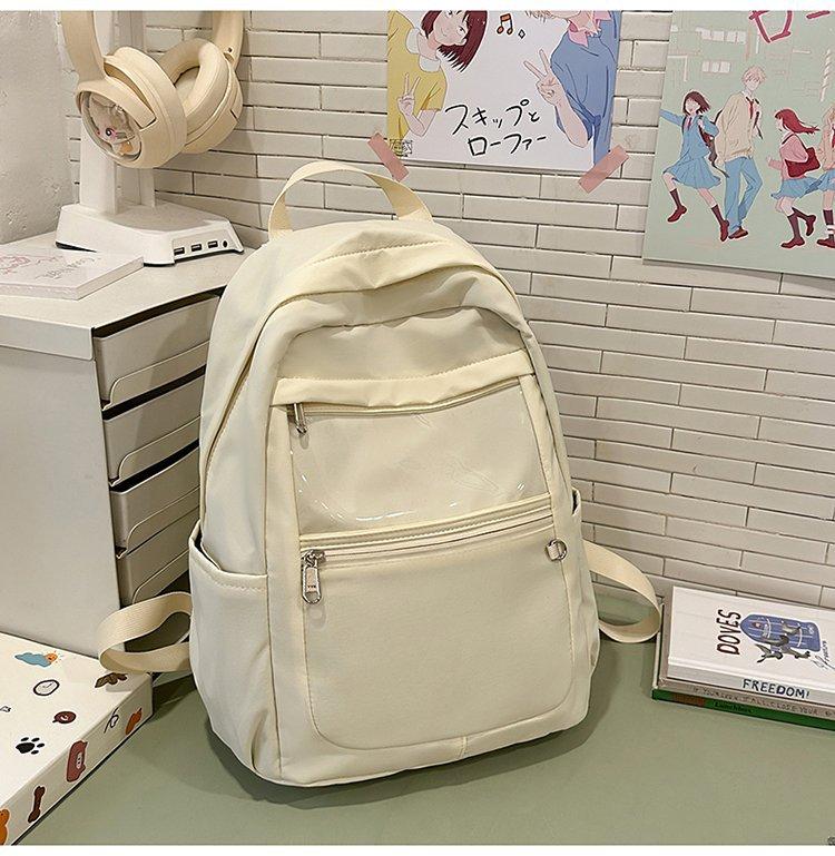 Schoolbag Korean version Mori series high-value solid color girl simple and versatile large-capacity junior high school high school student travel